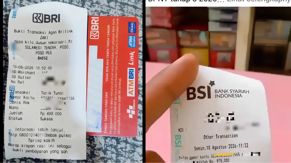 Bukti pencairan bansos tahap ketiga (YouTube Arfan Saputra Channel)