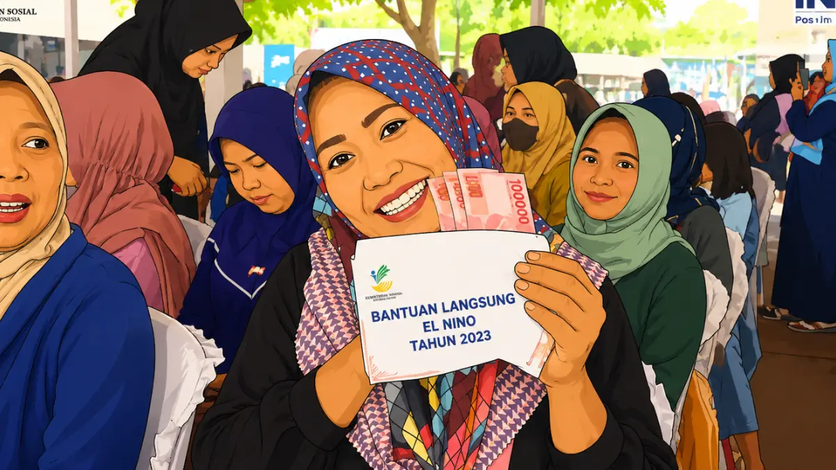 Ilustrasi penyaluran bansos (YouTube Pos Indonesia/diolah oleh AI)