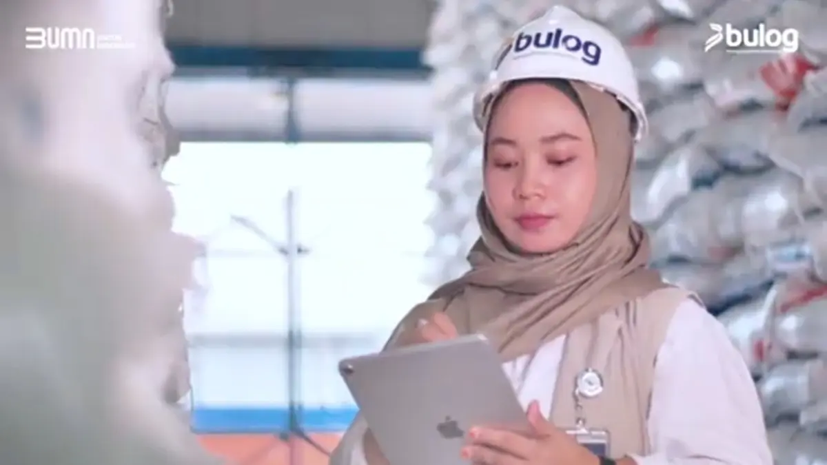 Ilustrasi persiapan penyaluran bantuan beras tahun 2026. (YouTube TV Bulog)