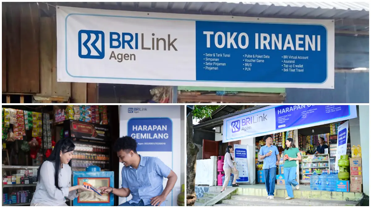 Jaringan BRILink Agen yang kini telah menjangkau lebih dari 60 ribu desa.