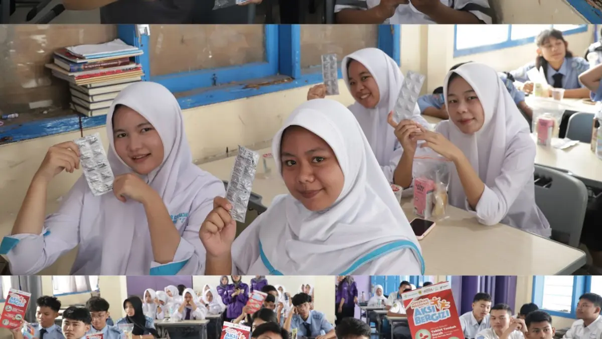 Aksi Bergizi SMK Kesehatan Triple J Bogor. Foto: Instagram