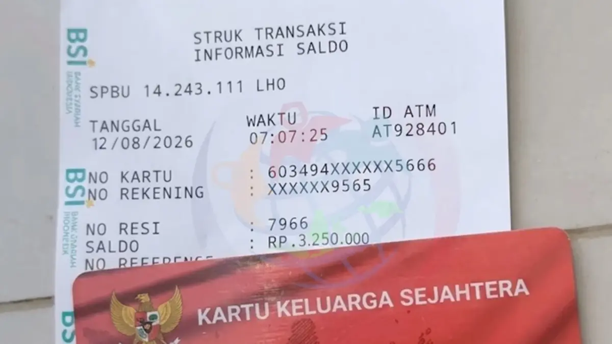 Bukti pencairan bansos tahap ketiga tahun 2026. (Youtube Info Bansos)