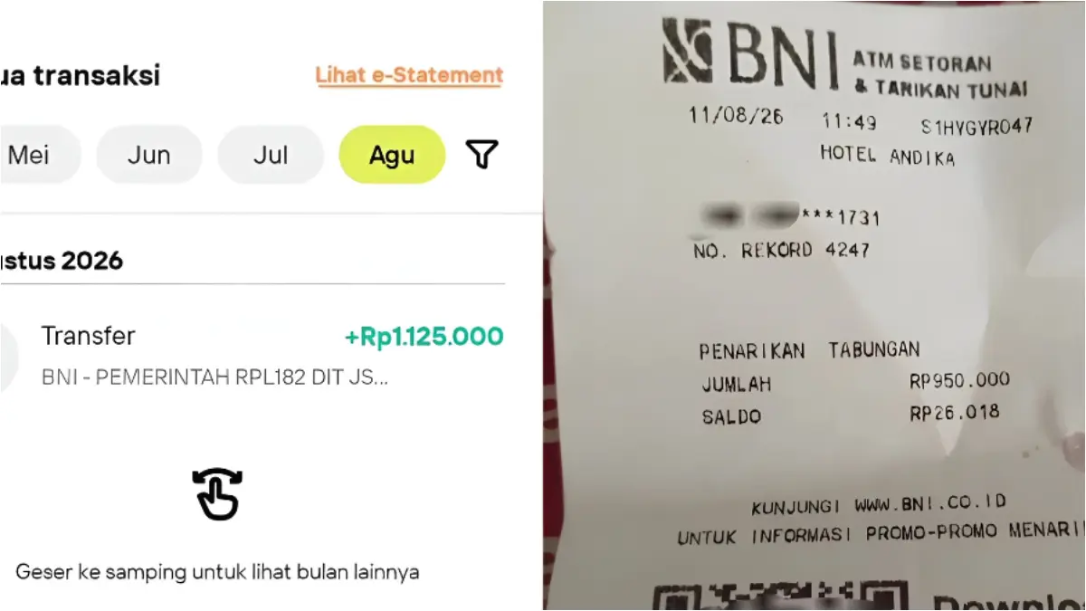 Bukti saldo bansos masuk (YouTube Arfan Saputra Channel)