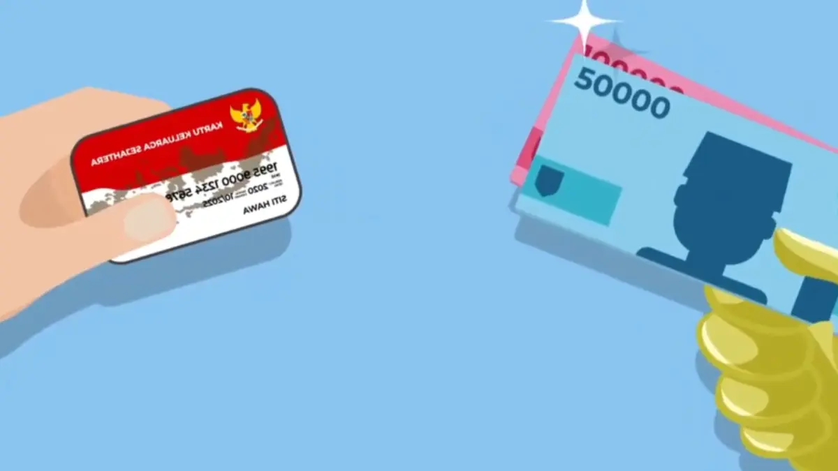 Ilustrasi nominal bansos di KKS (YouTube Linjamsos Oke)
