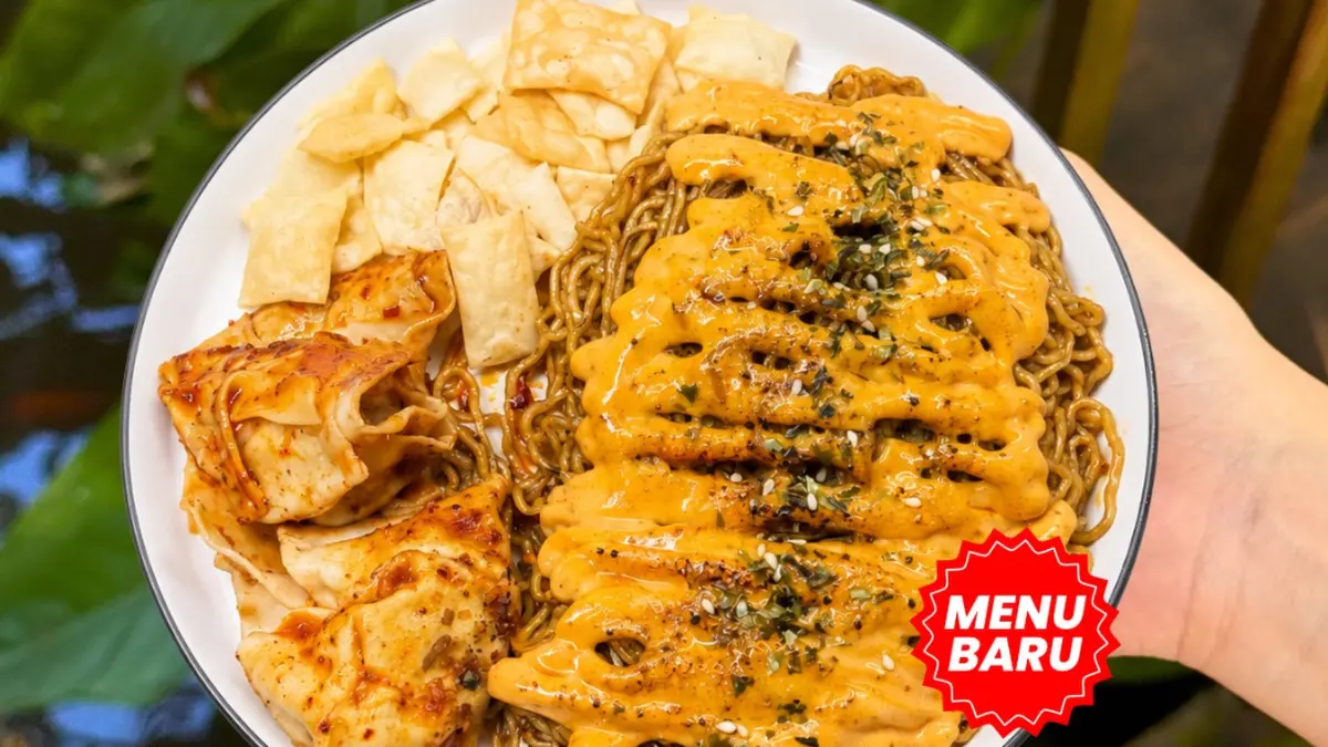 Menu baru di Kelor Tiga, Bogor, yaitu mie chili oil. Foto: Instagram
