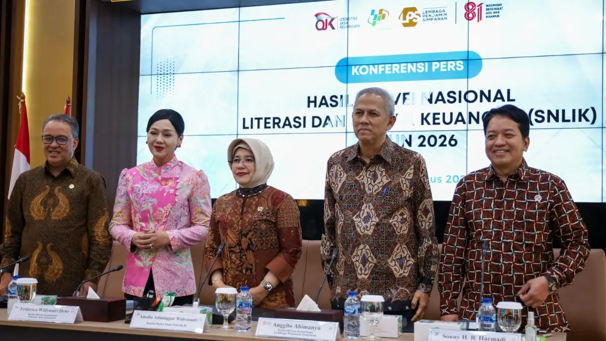 OJK, LPS, dan BPS Umumkan Hasil SNLIK Tahun 2026. (Humas LPS 2026)