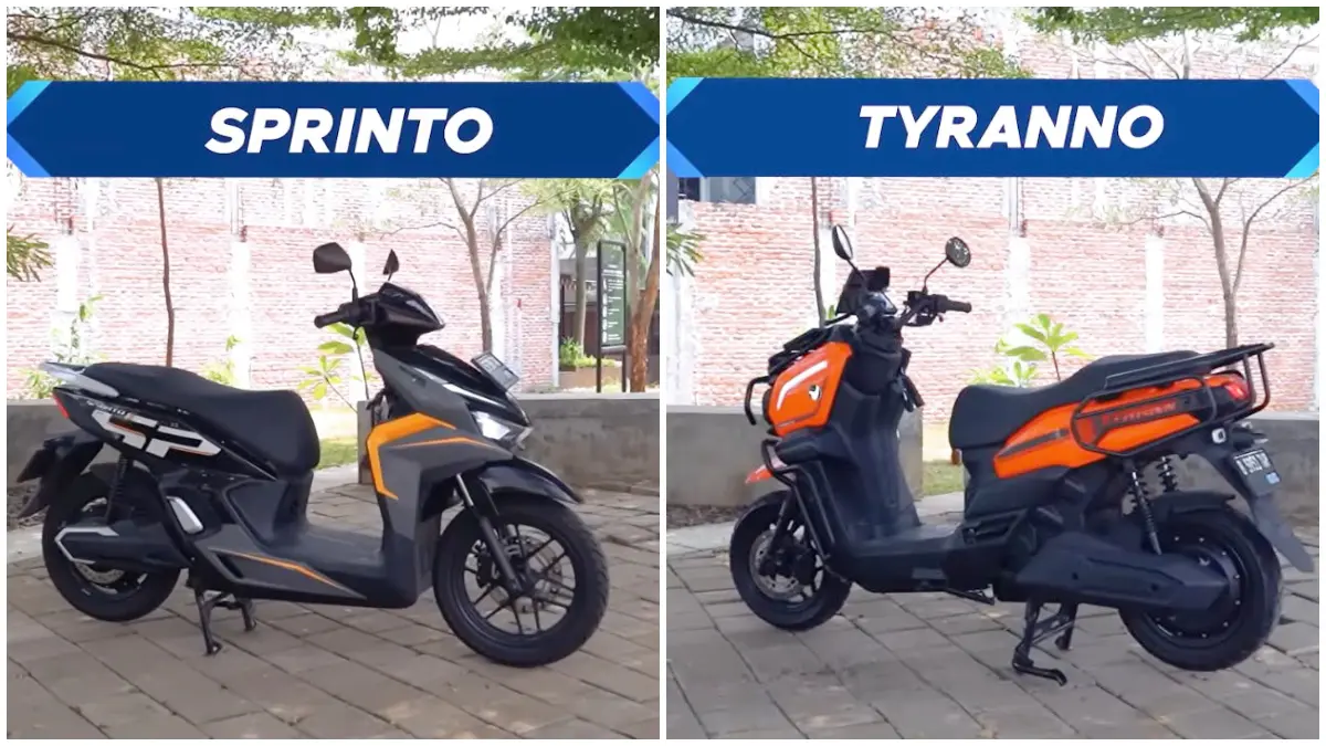 Tampilan Indomobil E-Motor Tyrano dan Sprinto EV. (Foto: Kanal Youtube Moladin)