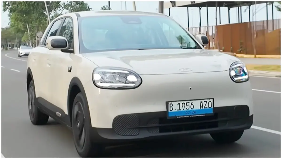 Tampilan Mobil Listrik Cherry Q. (Foto: Kanal Youtube Fitra Eri)