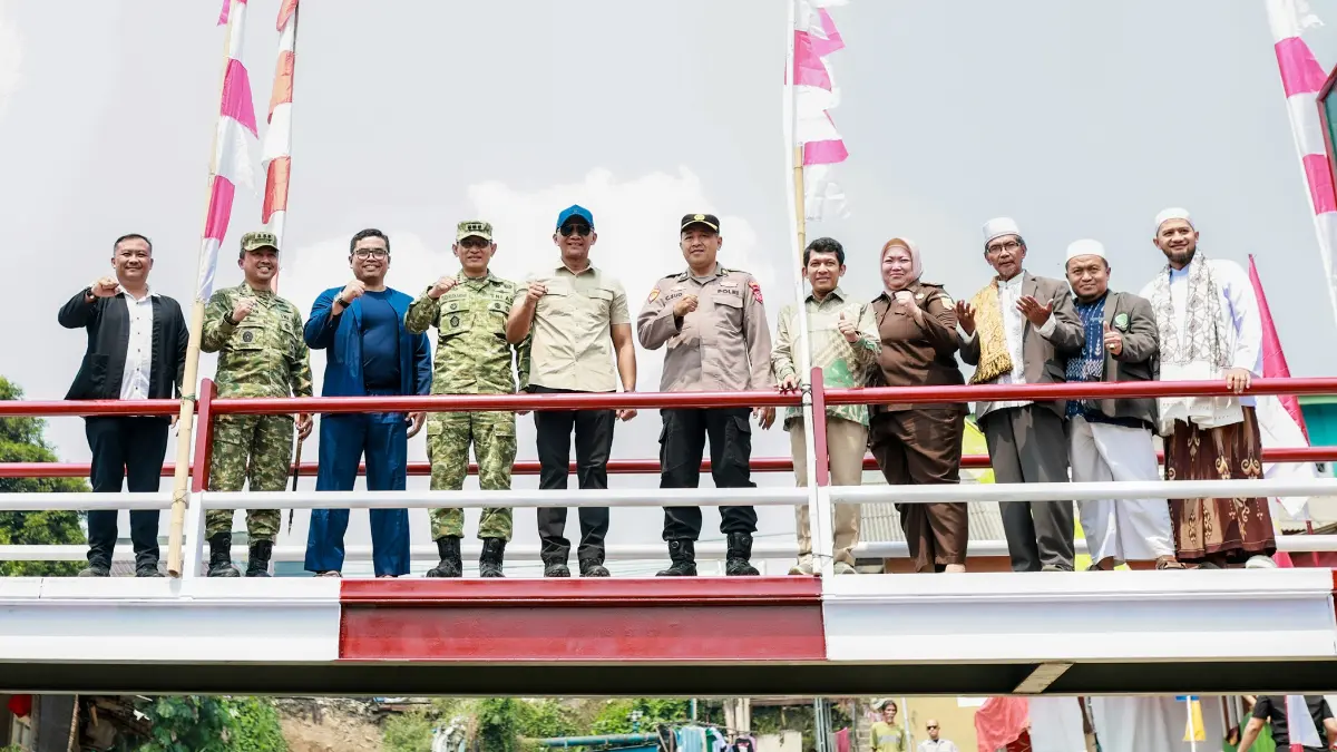 Jembatan Garuda King Ago di RW 03, Kelurahan Pasir Jaya, Kecamatan Bogor Barat, Kota Bogor diresmikan, Kamis, 13 Agustus 2026. (Dok. Humas Pemkot Bogor)