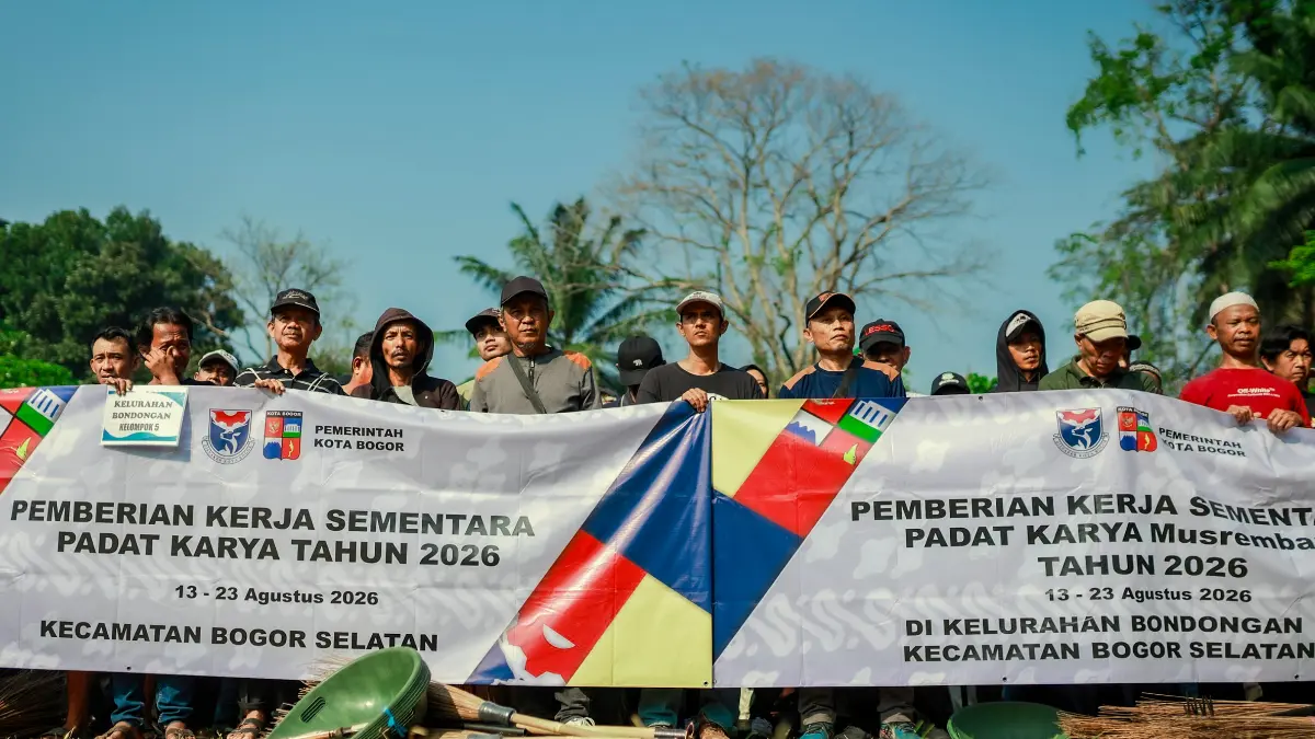 Pemkot Bogor maksimalkan program padat karya.  (Diskominfo)