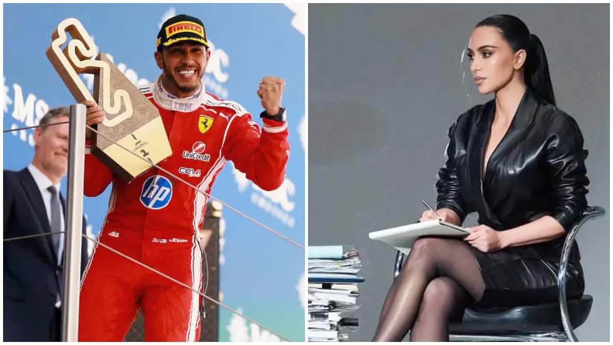 Potret Kim Kardashian dan Pembalap F1 Lewis Hamilton yang dikabarkan akan menikah. (Foto: Instagram @kimkardashian)