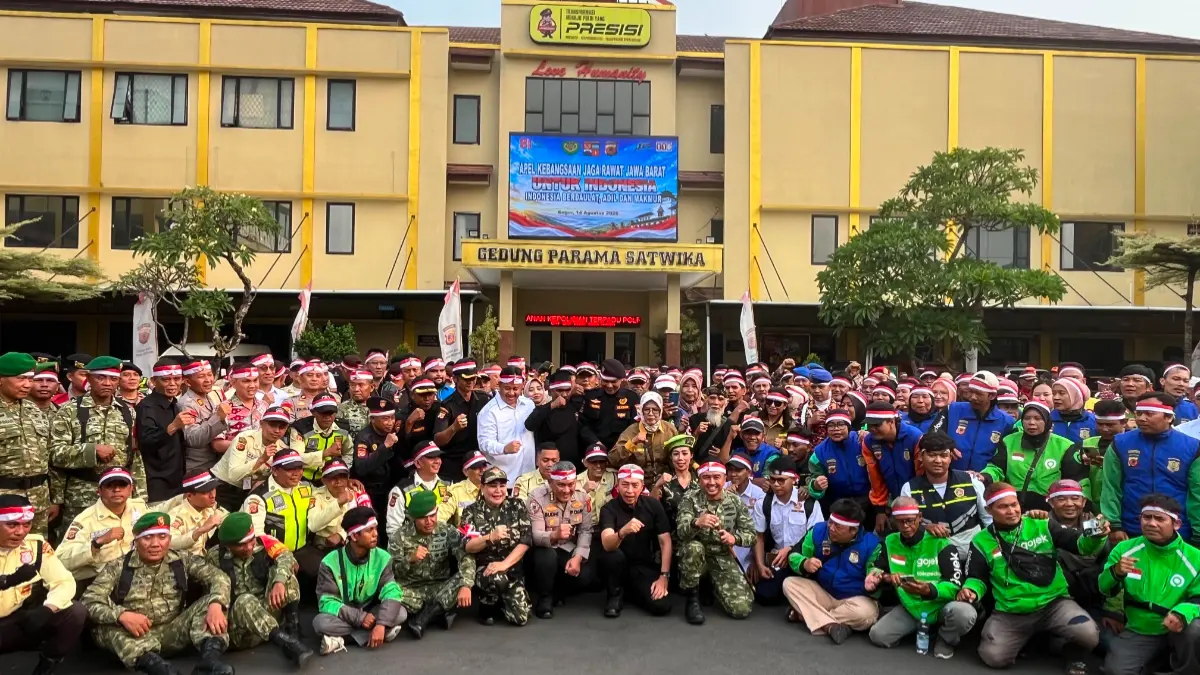 Foto bersama usai Apel Kebangsaan 3 Pilar Pemkot Bogor bersama TNI/Polri, Jumat, 14 Agustus 2026. (Fikri/Radar Bogor)