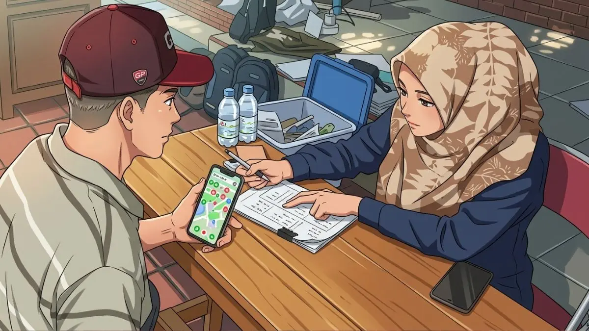 ilustrasi KPM berkonsultasi terkait bansos yang ditangguhkan (instagram @desagagaksipat diolah gemini AI)