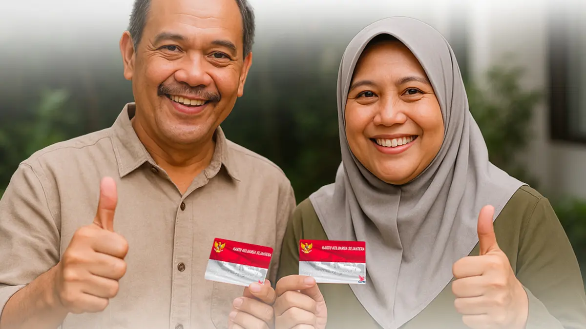 Ilustrasi KPM yang memegang KKS merah putih (Instagram @bank_indonesia_sultra)