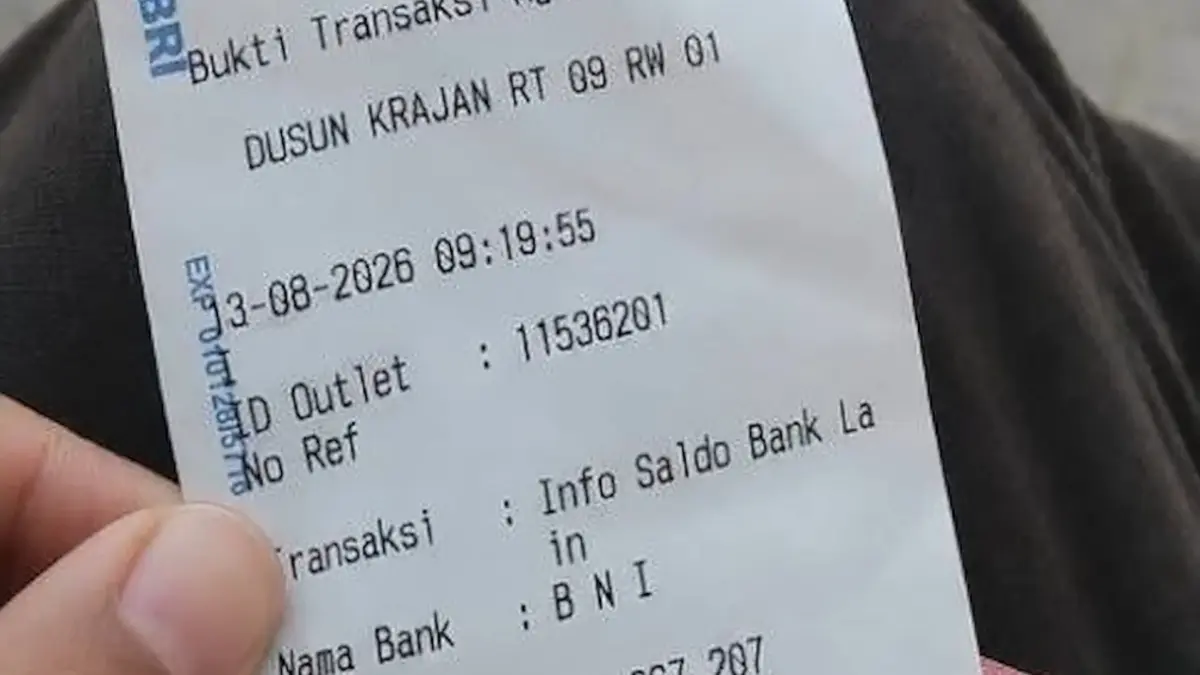Ilustrasi struk bukti pencairan bansos PKH tahap ketiga tahun 2026. (YouTube Info Bansos)