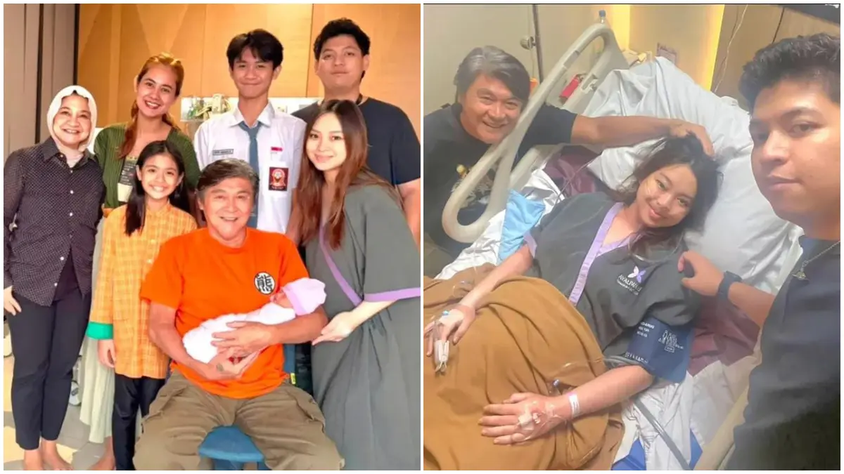 Potret kebahagiaan Willy Dozan bersama sang cucu. (Foto: Instagram @willydozan777)