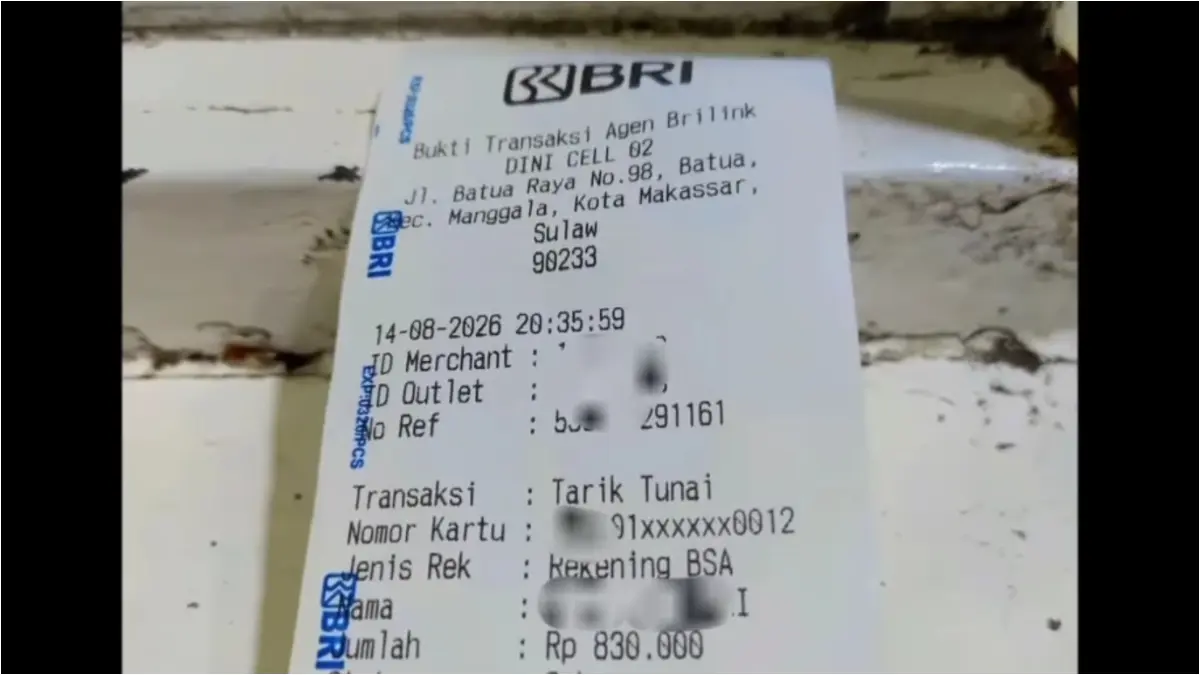 Bukti pencairan bansos (YouTube Arfan Saputra Channel)