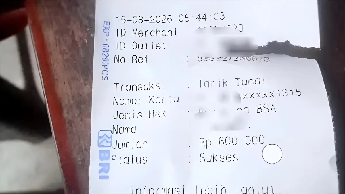 Bukti pencairan bansos (YouTube Arfan Saputra Channel)