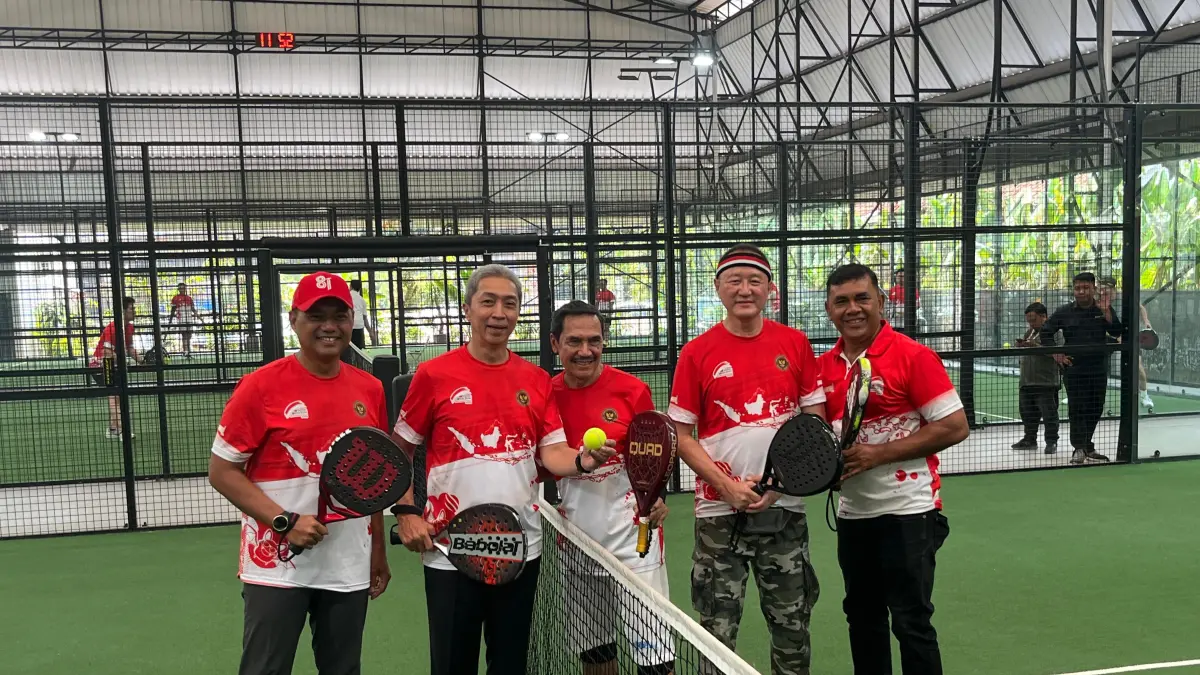 Padel Championship Piala Sekretaris Jenderal Kementerian Pertahanan yang menjadi salah satu rangkaian Festival Merah Putih (FMP) 2026. (Foto: Aziz/Radar Bogor)