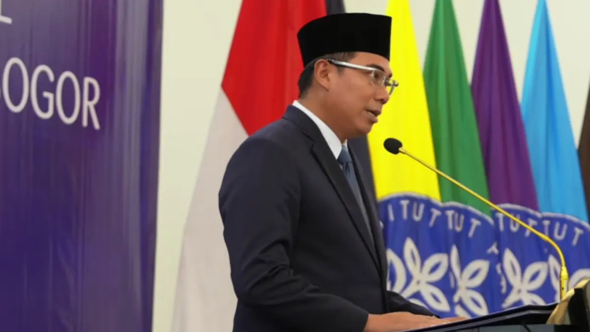 Rektor IPB University, Alim Setiawan Slamet.