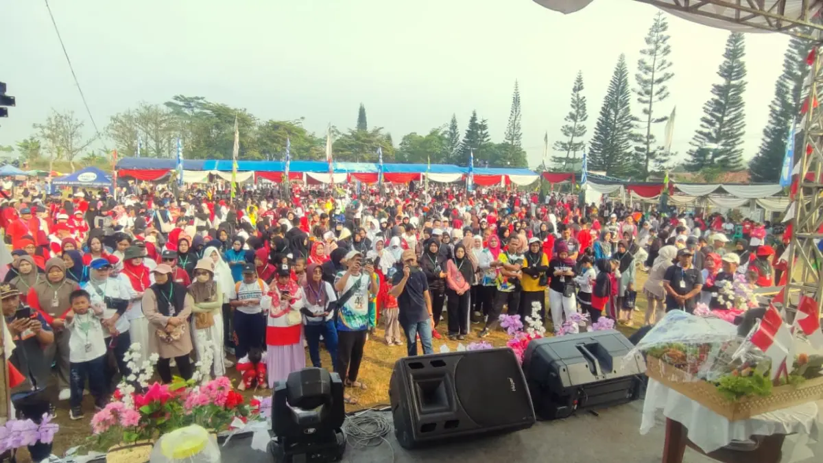 Berbagai lapisan masyarakat hadiri HUT ke-48 Desa Muarajaya, Bogor, Minggu (16/8/2026).