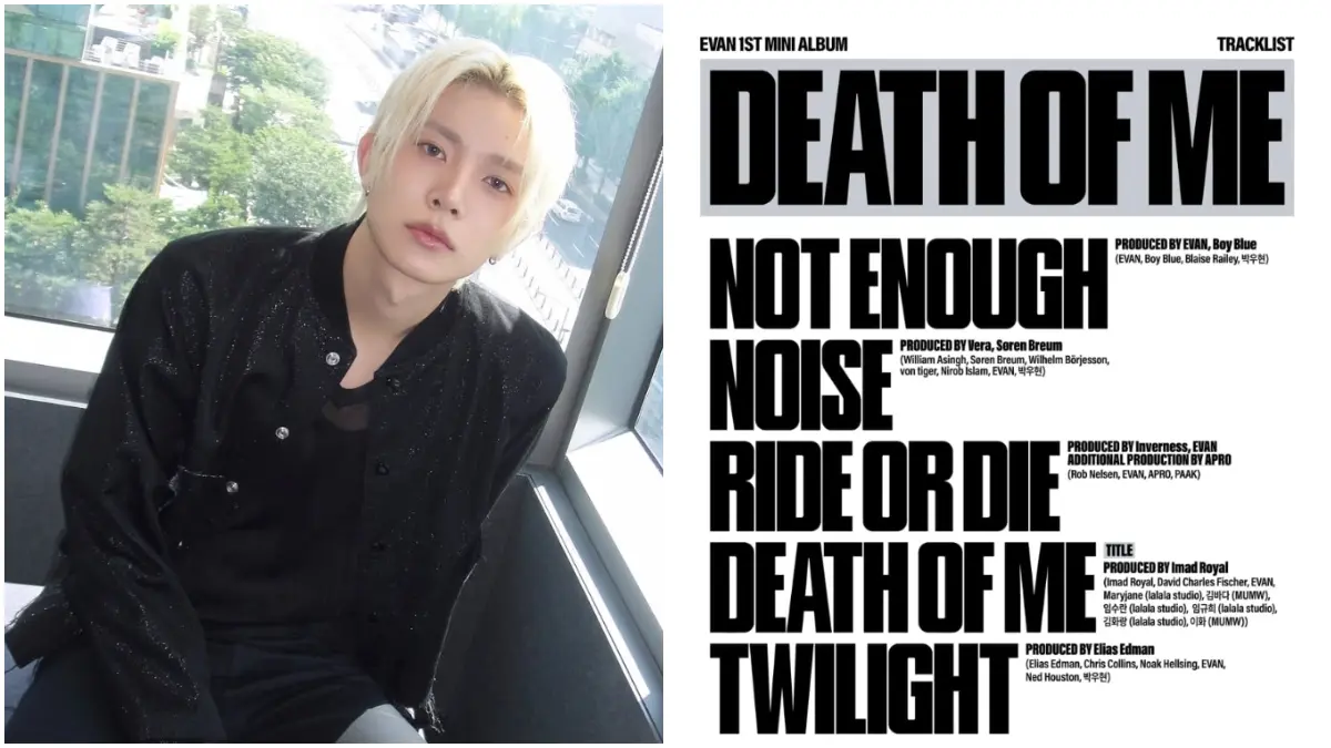 EVAN rilis tracklist death of me untuk comeback pertamanya pada 7 September mendatang. (Foto: X/ @BELIFTLAB dan ig/ @h_evva_n)
