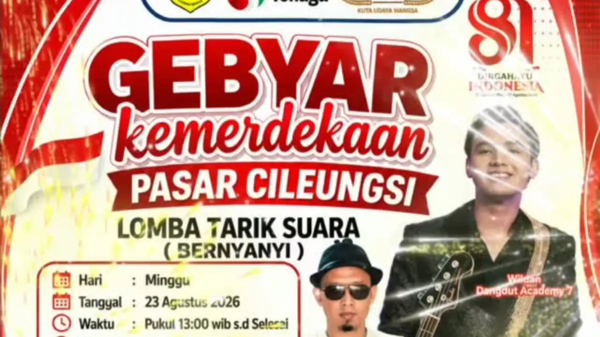 Gebyar Kemerdekaan Pasar Cileungsi, Kabupaten Bogor. Foto: Instagram