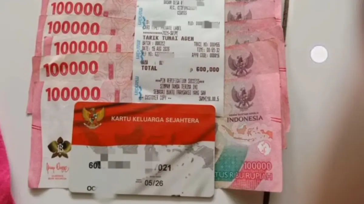 Ilustrasi bukti pencairan bansos tahap ketiga (YouTube Arfan Saputra Channel)