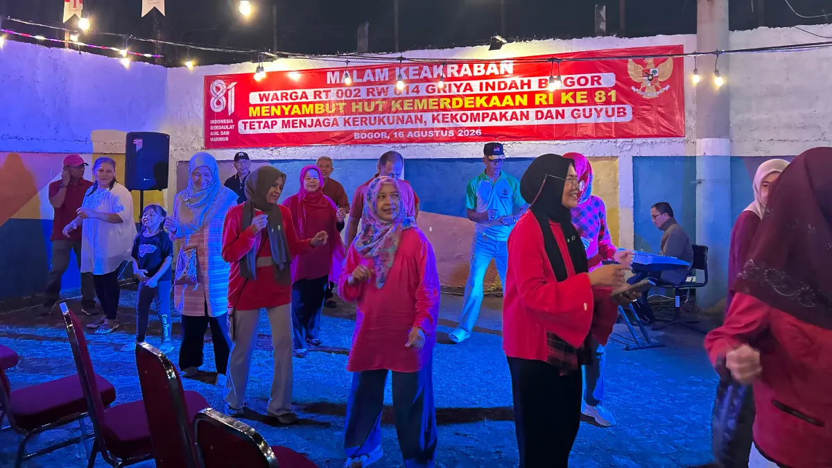 Kemeriahan Malam Keakraban di Perumahan Griya Indah Bogor. Foto: Fauzan/Radar Bogor