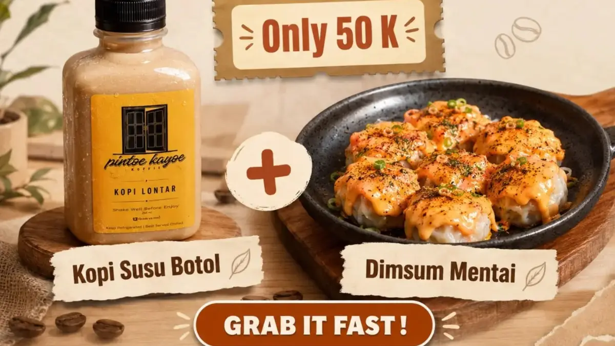 Promo bundling di Pintoe Kayoe Koffie Bogor. Foto: Instagram