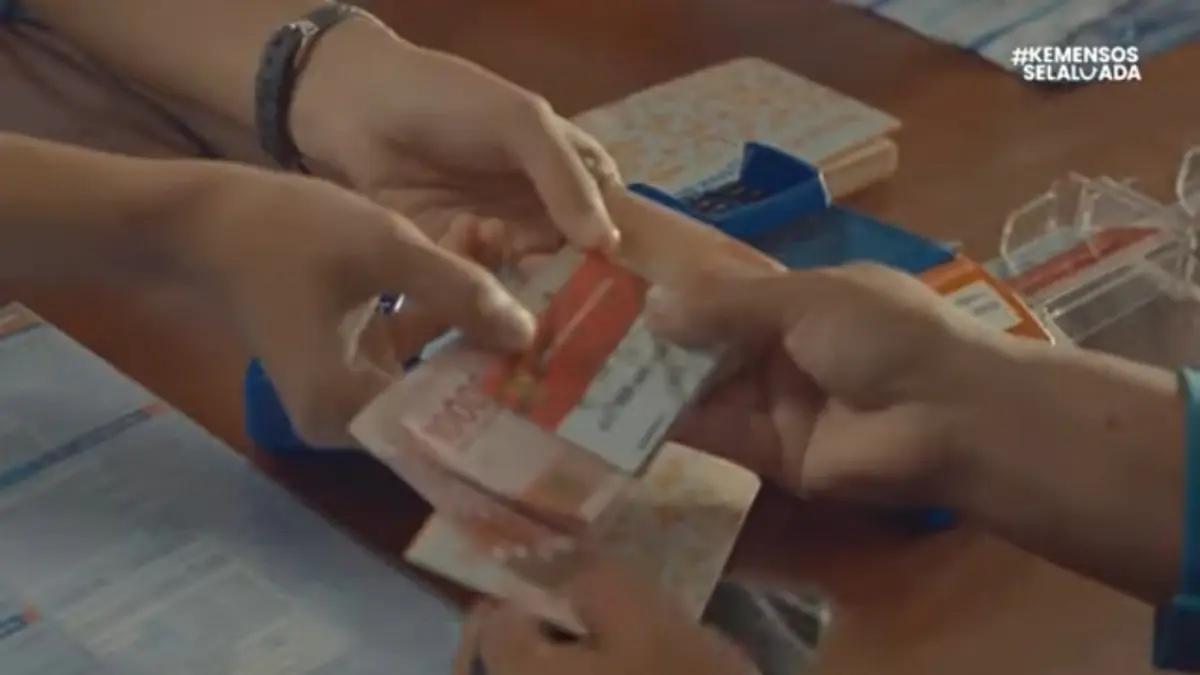 Ilustrasi pencarian bansos PKH di KKS bank penyalur. (YouTube Kemensos RI)