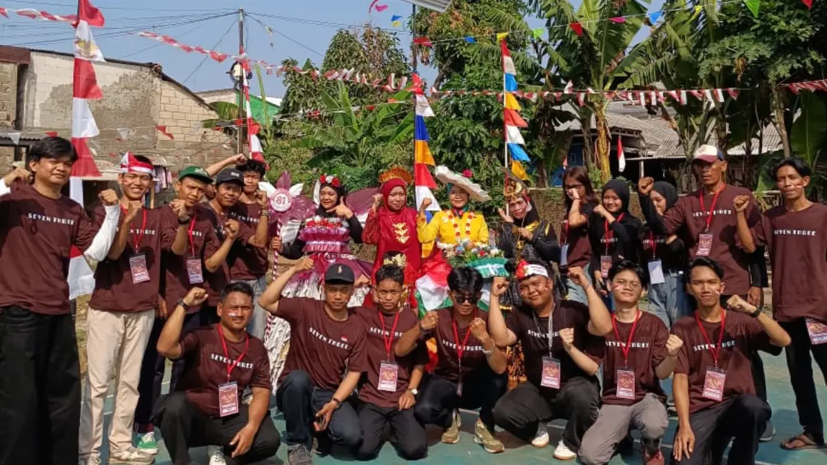 Perayaan HUT ke-81 RI di lingkungan RW 003, Kelurahan Pabuaran, Kecamatan Cibinong, Kabupaten Bogor, Senin, 17 Agustus 2026. (Dok. Panitia Karang Taruna RT 007/003)