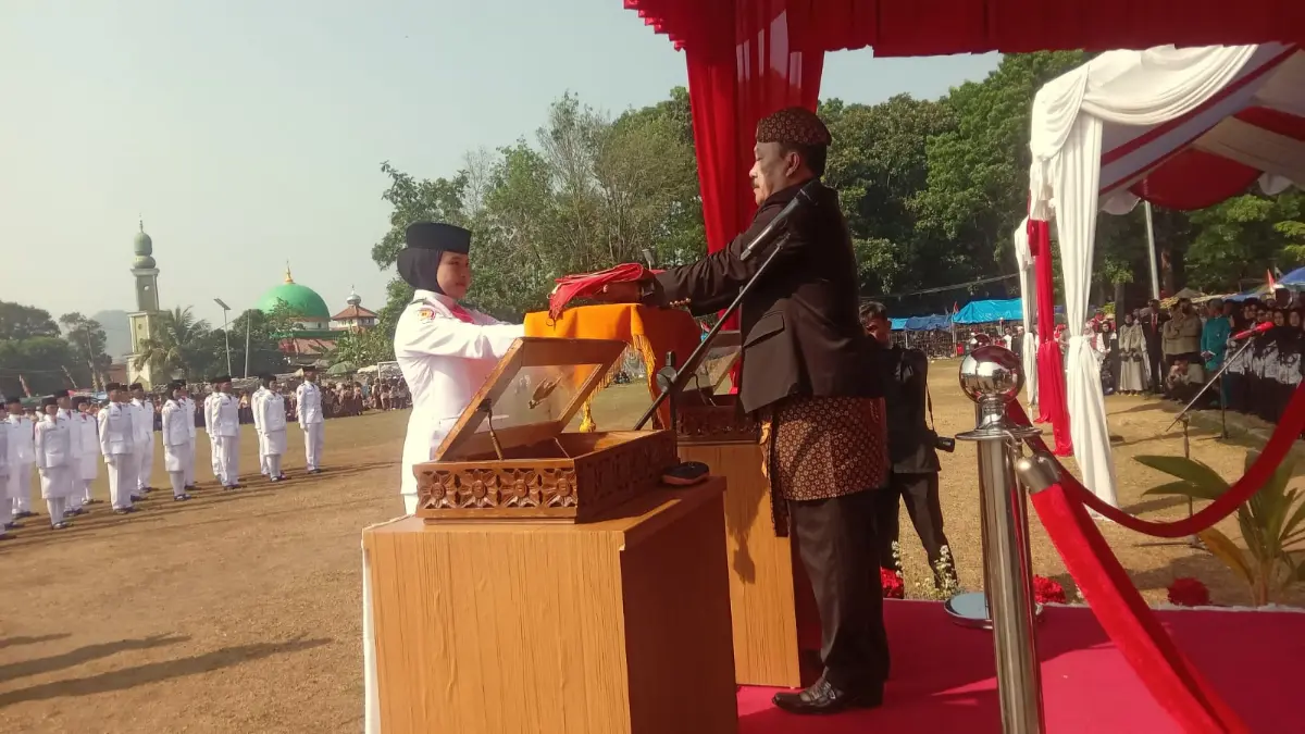 Peringatan HUT RI di Lapangan Kantor Kecamatan Rumpin, Senin 17 Agustus 2026. (Nasir/ Radar Bogor)