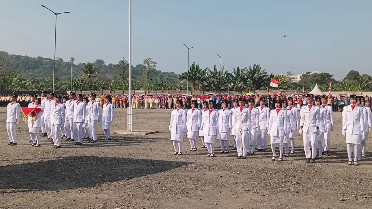 Suasana Upacara HUT ke-81 RI tingkat Kecamatan Babakan Madang digelar di Sentul City, Kabupaten Bogor, Senin, 17 Agustus 2026. (Dok. Sentul City)