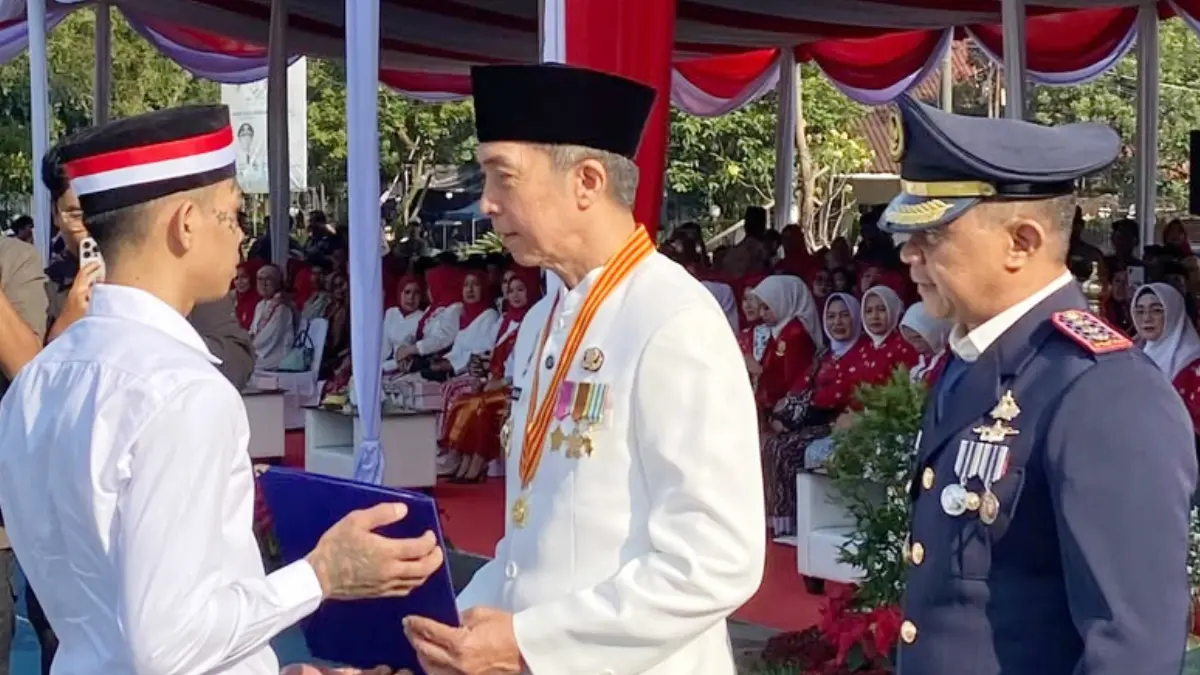 Wali Kota Bogor Dedie A Rachim saat hadir di Lapas Kelas IIA Paledang pada momen HUT ke-81 RI. (Dok. Lapas Kelas IIA Paledang)