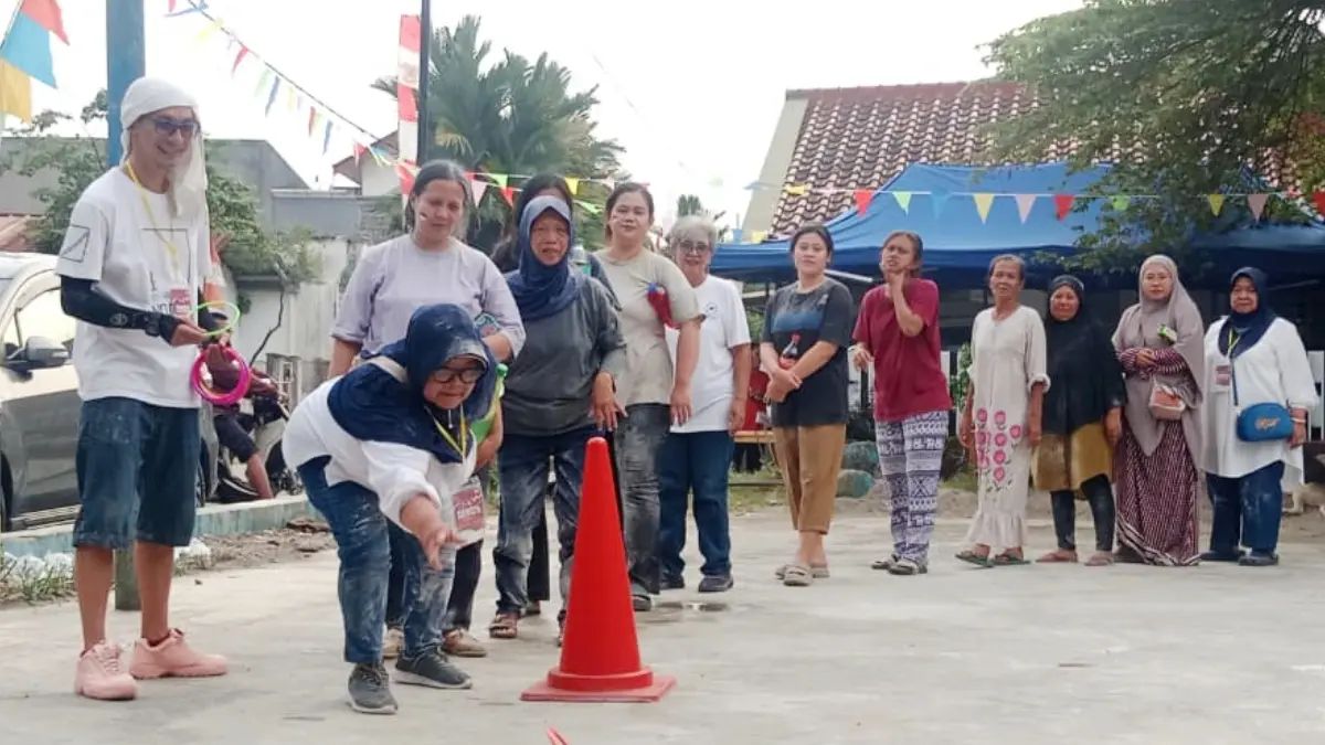 Warga Perumahan Graha Indah Bogor memperingati HUT ke-81 Kemerdekaan Republik Indonesia, Senin, 17 Agustus 2026 dengan berbagai lomba. (Ruri/Radar Bogor)