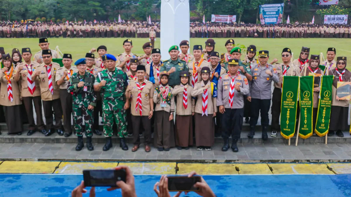 Apel besar Hari Pramuka ke-65 tingkat Kota Bogor. (Dok. Humas Pemkot Bogor)