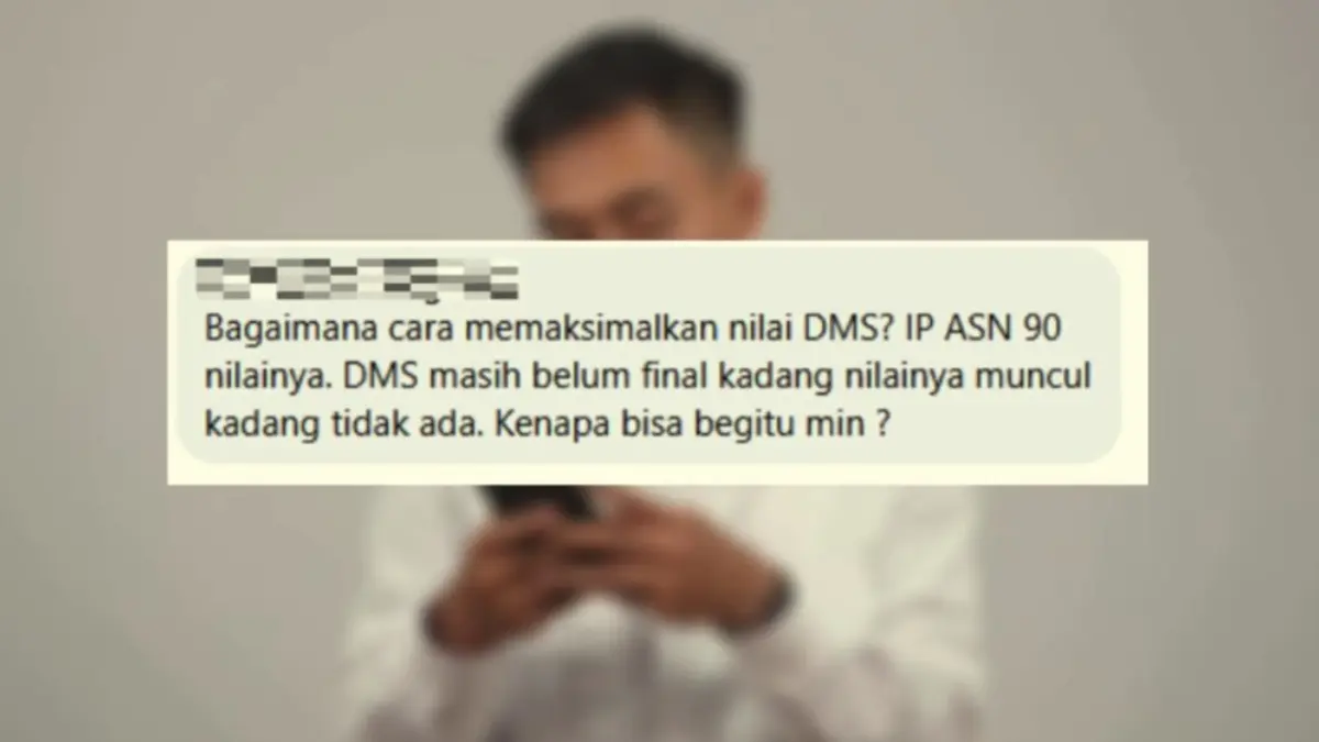 BKN memberikan penjelasan terkait nilai DMS.