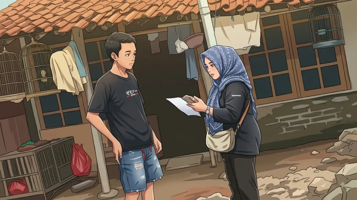Ilustrasi KPM berkonsultasi kepada petugas terkait struk bansos yang viral (Instagram @pkhpati)