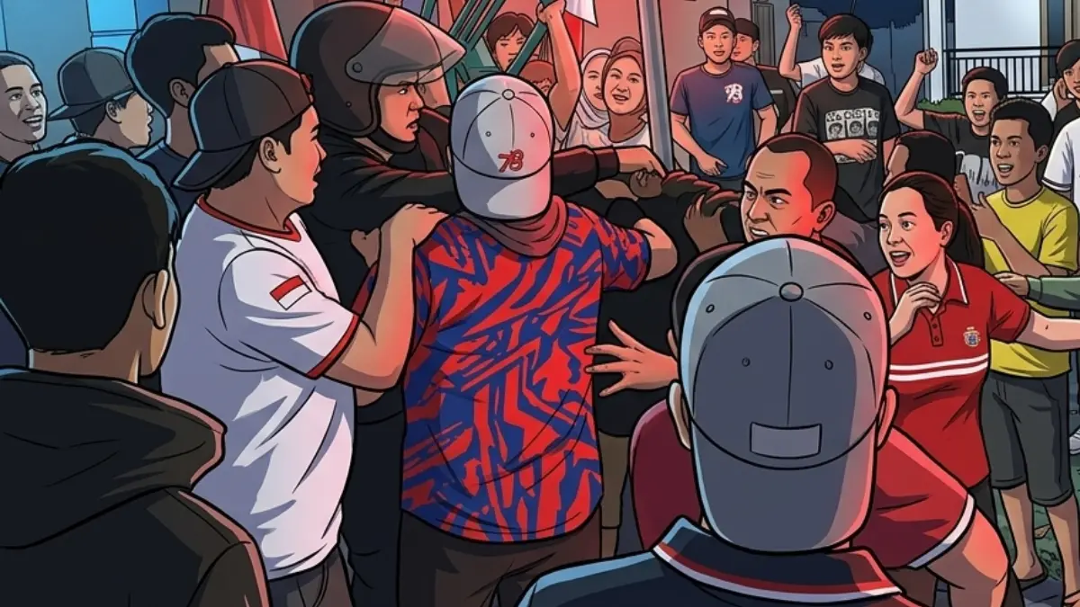 Ilustrasi: Penangkapan pelaku di Bubulak, Kecamatan Bogor Barat, Kota Bogor. (Tangkapan layar video/Diolah dengan Gemini AI)