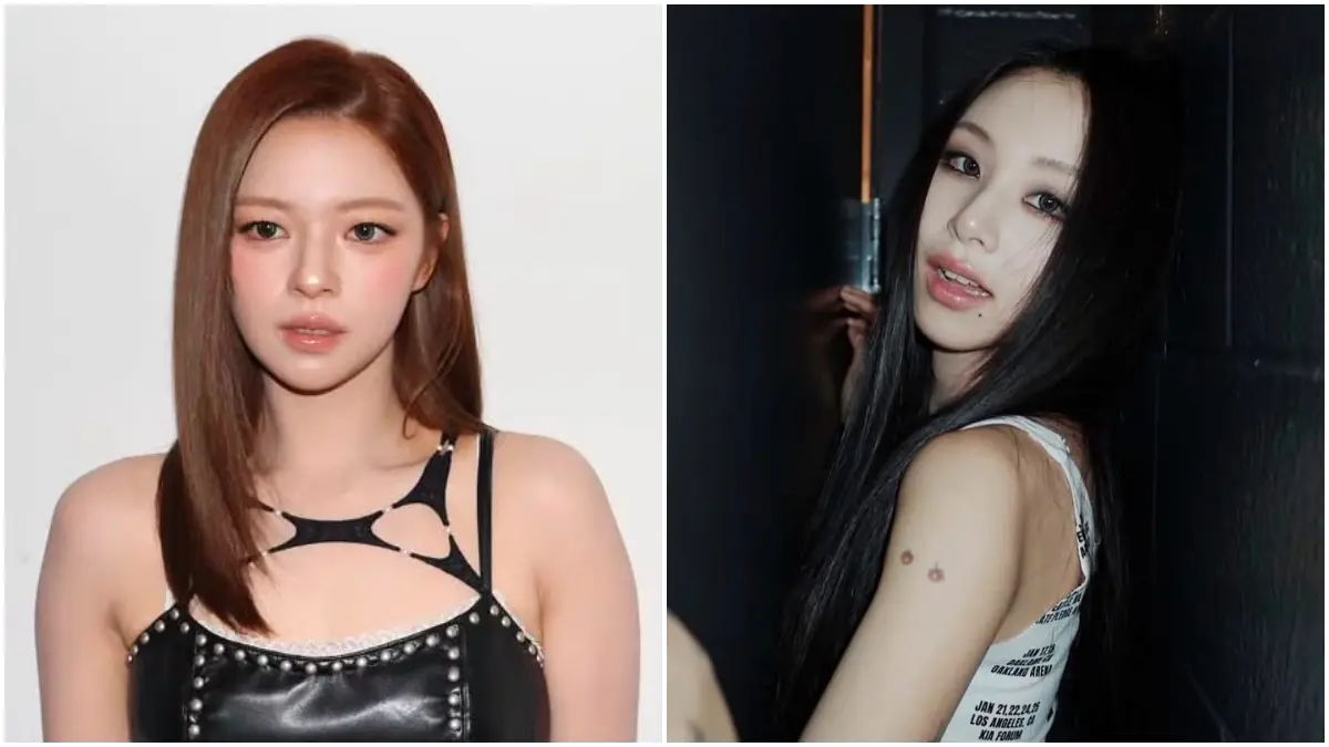 Jeongyeon dan Chaeyoung dari grup idola TWICE. (Foto: Instagram @jy_piece dan @chaeyo.0)