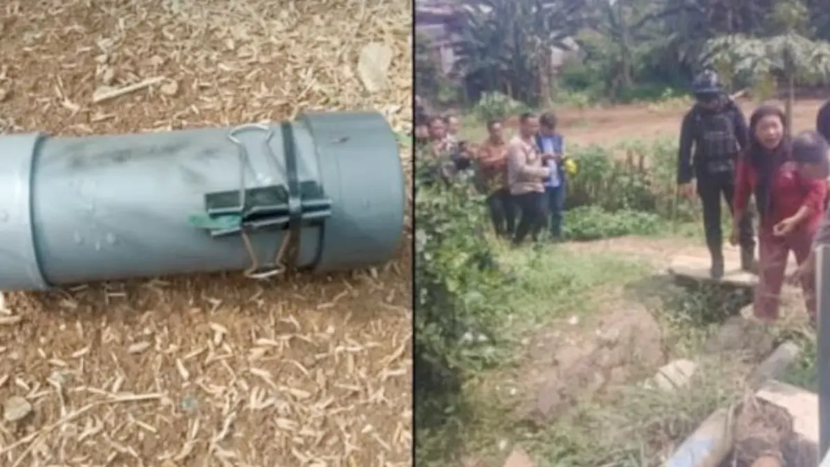 Penemuan benda membuat warga Kampung Sumurwangi, Kelurahan Kayumanis, Kecamatan Tanah Sareal, Kota Bogor geger. (Dok. Warga)