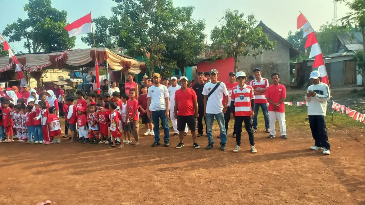 Warga Kampung Leuwiranji RT 06 RW 02, Desa Sukamulya, Kecamatan Rumpin, Kabupaten Bogor rayakan HUT ke-81 RI.