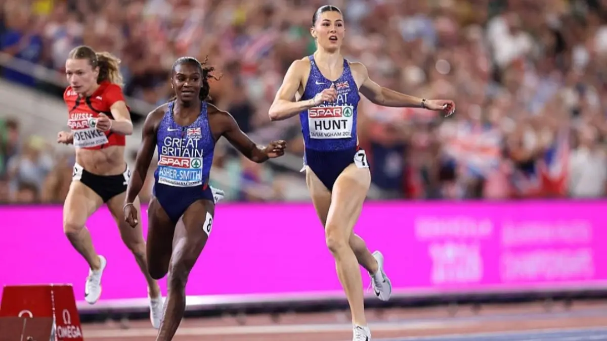 Kejuaraan Atletik Eropa 2026 di Birmingham resmi berakhir dengan sejumlah momen bersejarah. Tuan rumah Inggris mencatat rekor Eropa di nomor estafet campuran 4x100 meter, sementara dua atletnya mengukir sejarah baru di ajang ini. Foto : Olympics.com/European athletics.