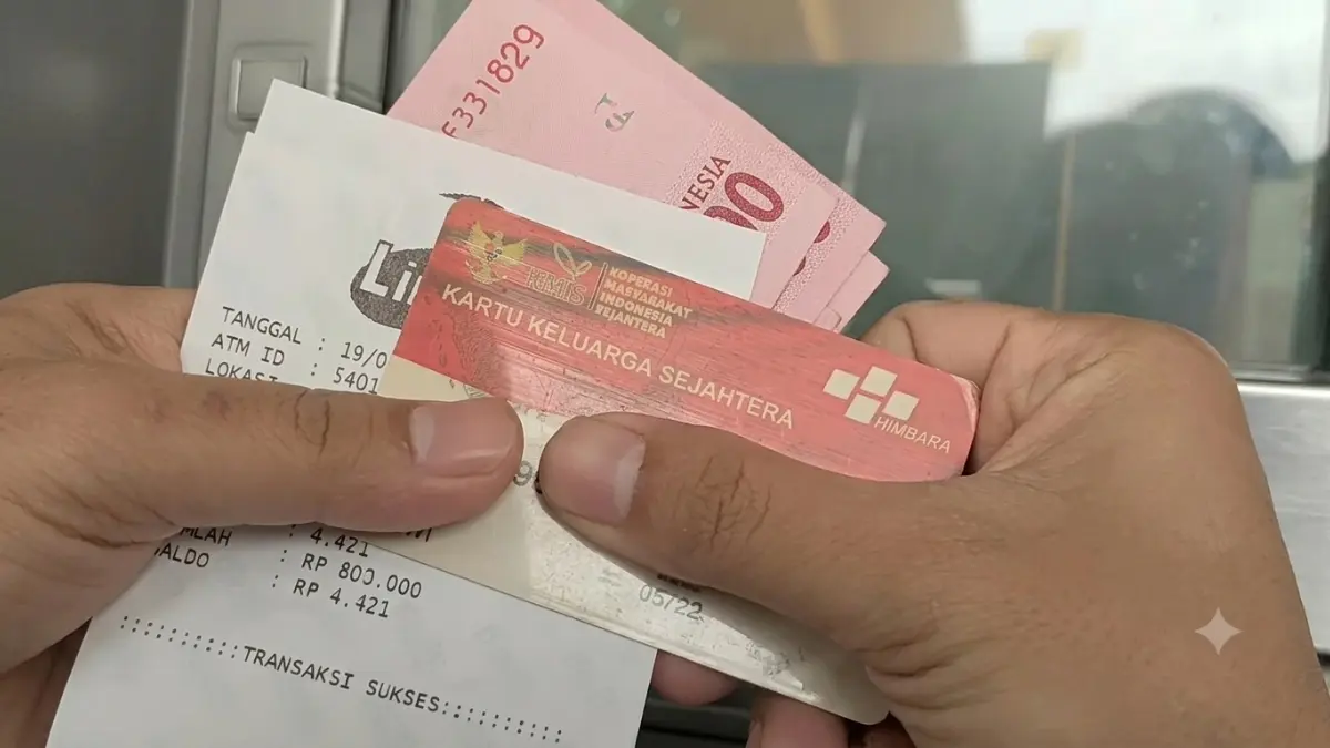 Ilustrasi penarikan saldo PKH lansia dan BPNT tahap 3 (YouTube Arfan Saputra Channel)