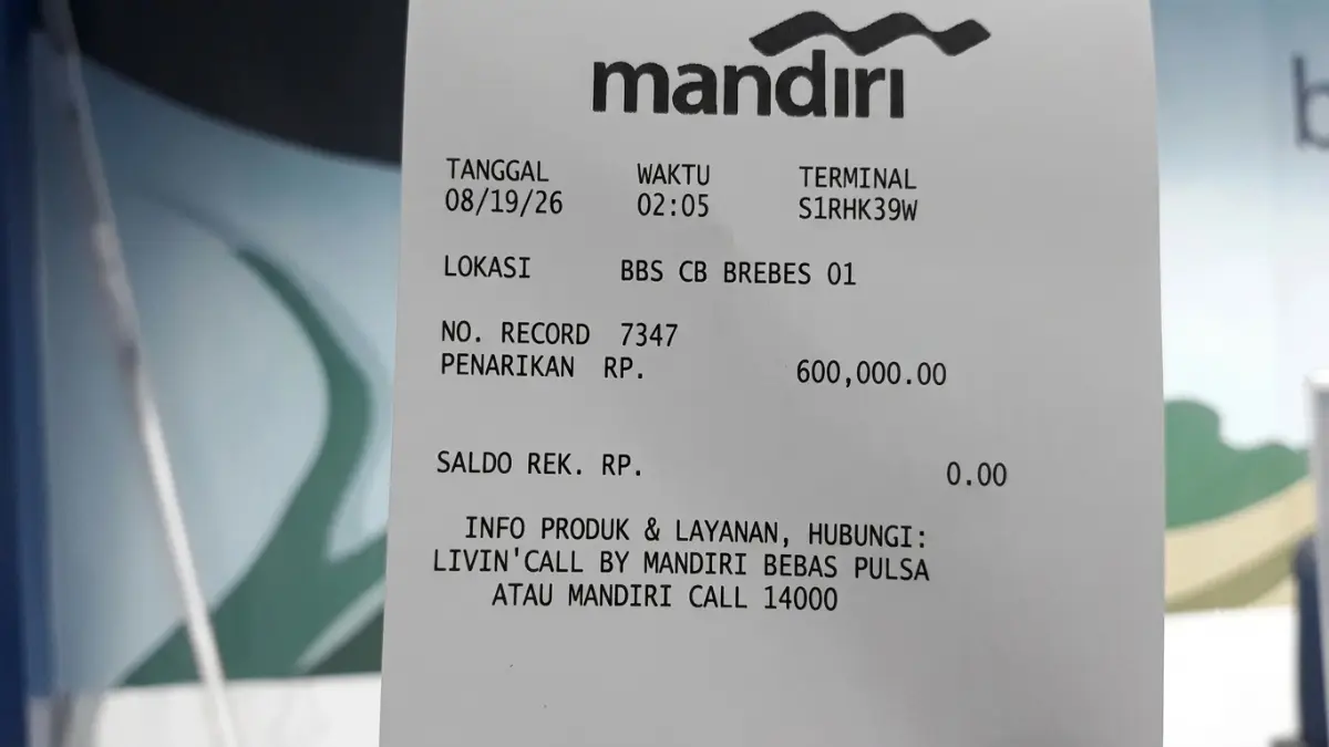 Ilustrasi struk pencairan BPNT 600 ribu (YouTube Arfan Saputra Channel)