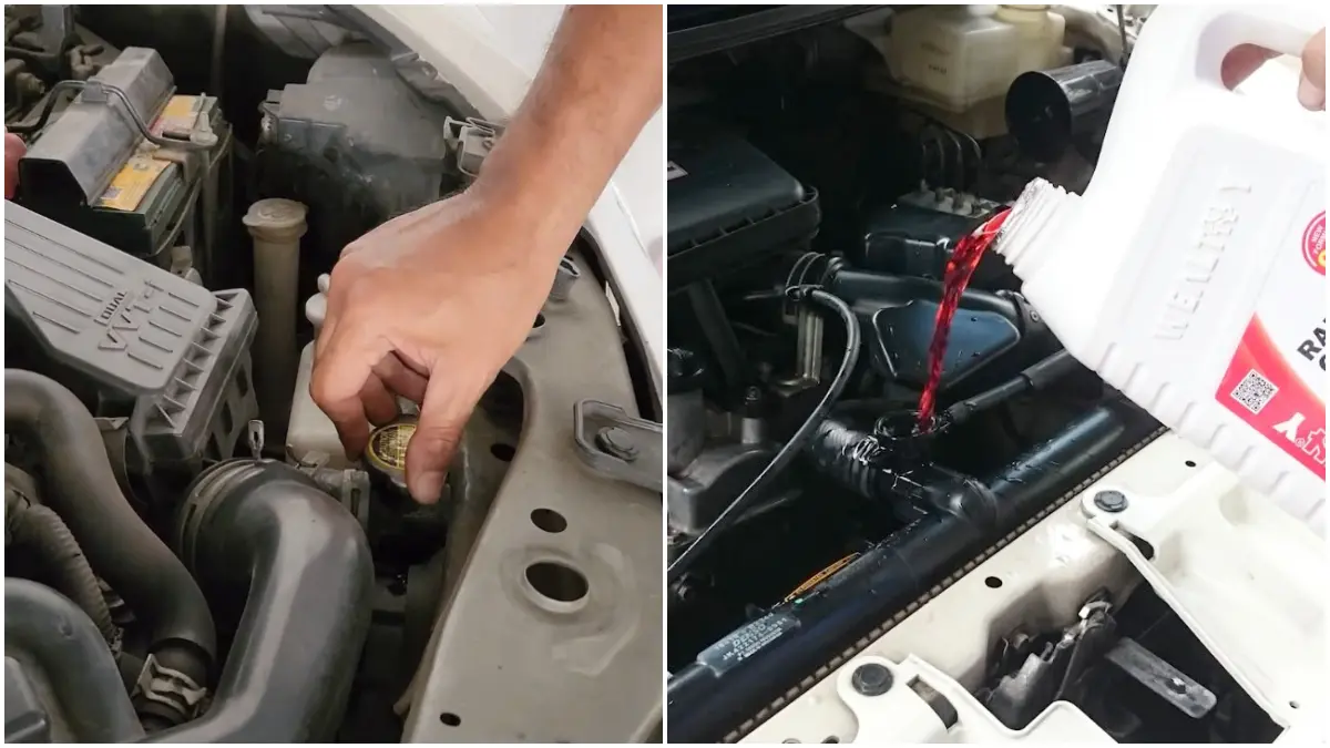 Ilustrasi tanda radiator coolant harus diganti. (Foto : YouTube @GridOto_Tips)