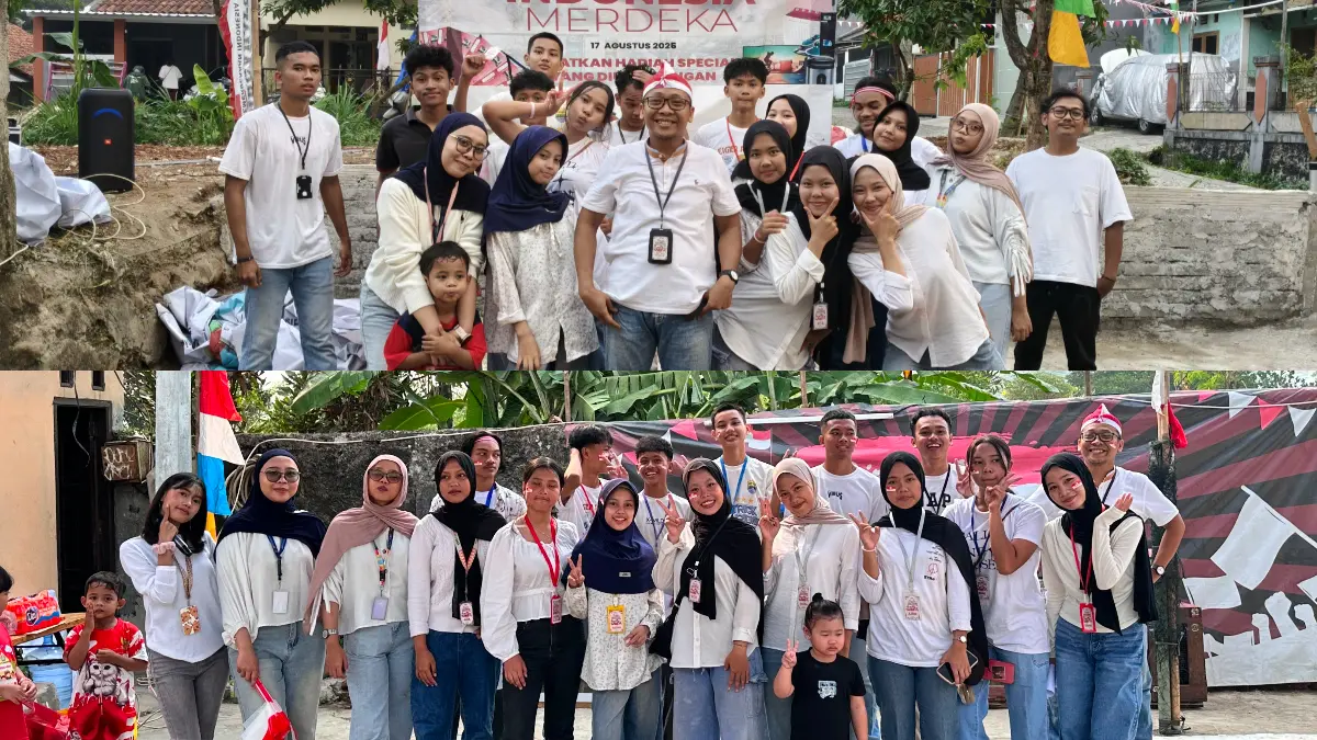 Kemeriahan warga perumahan Villa Mahkota, Pakansari, Cibinong, Kabupaten Bogor dalam memeriahkan HUT ke-81 RI. (Dok. Warga)