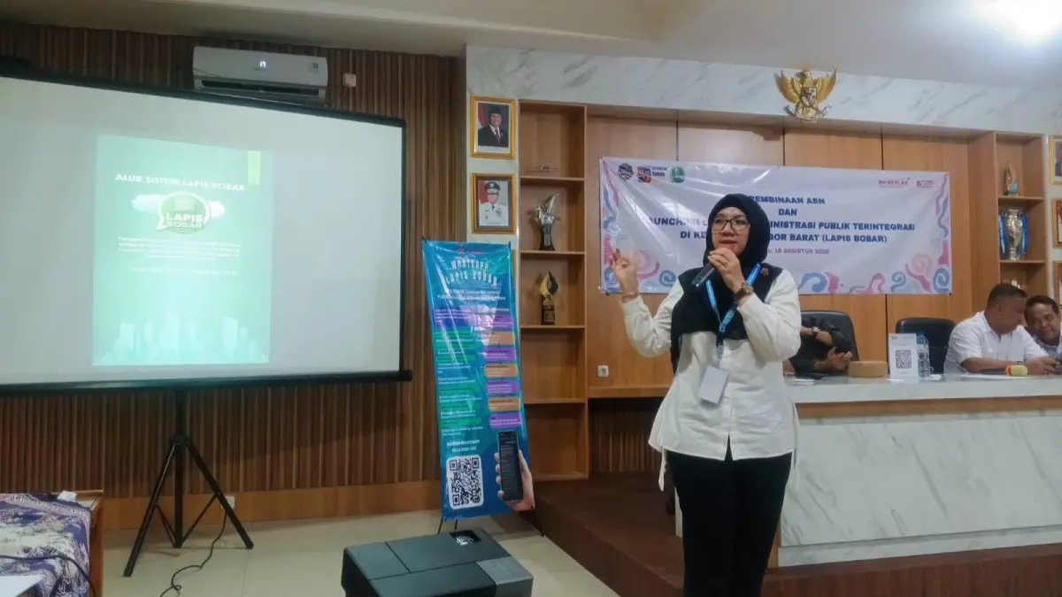 Peluncuran Inovasi Layanan Administrasi Publik Terintegrasi di Kecamatan Bogor Barat atau Lapis Bobar. (Fikri/Radar Bogor)