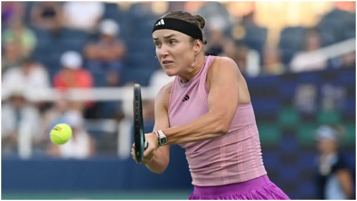 Elina Svitolina terpaksa menghentikan perjalanannya di Cincinnati Open 2026 setelah cedera lama pada pergelangan kaki kanannya kembali terasa. (Foto : Images/Dan Hamilton)